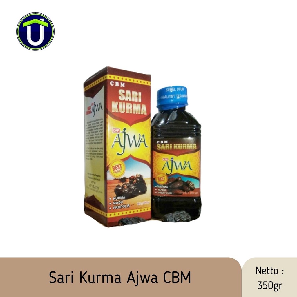 

CBM SARI KURMA AJWA | 350 GRAM