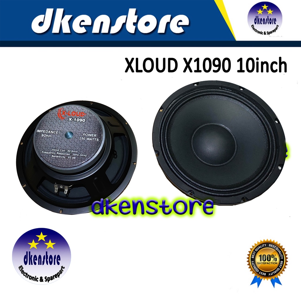 Speaker 10 inch XLOUD X1090  spiker mid array Loudspeaker murah meriah