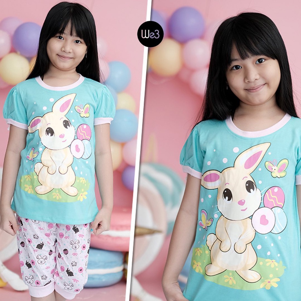 Setelan Momo Kids Size 4-6 Tahun / EXPORT Quality Baju Karakter Kaos Lengan Pendek Celana Pendek