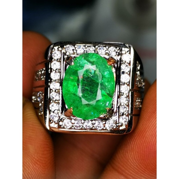 Batu permata asli zamrud colombia