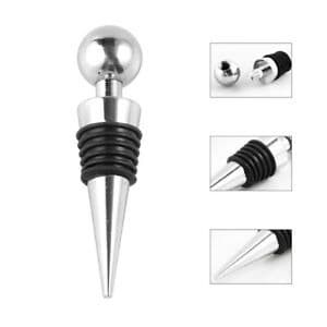 Classic wine stopper stainless - botol wine stopper TEBAL STAINLESS