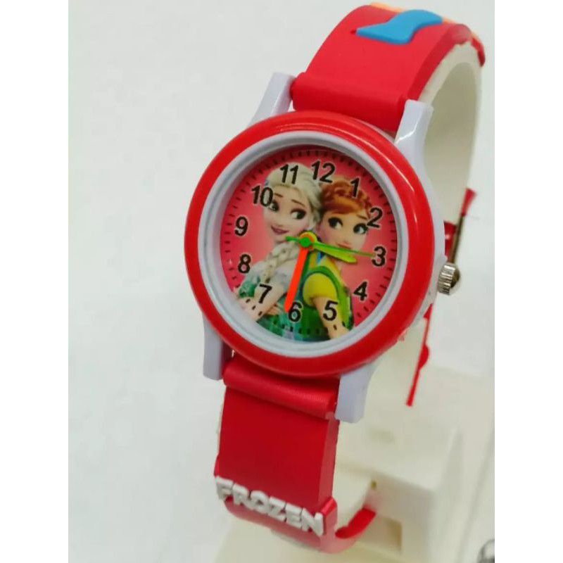 Jam tangan ring karakter frozen jam anak perempuan