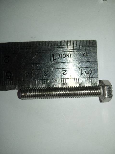 Baut hex M6 X 40 (4cm) stainless 304 THE A2-70