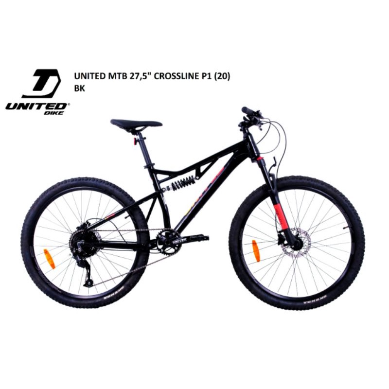 sepeda mtb 27.5 inch United crossline p1