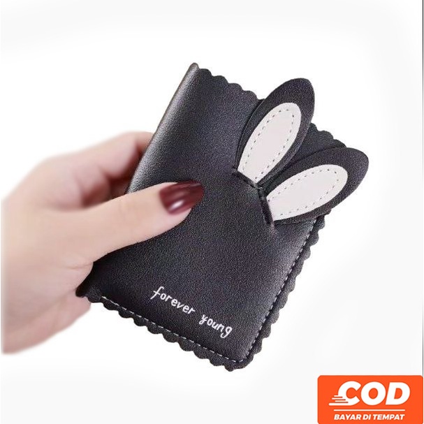 Dompet Mini Wanita Import Lipat Korea Kelinci Forever Youth Simpel Cewek Fashion Murah Grosir COD TOKO92