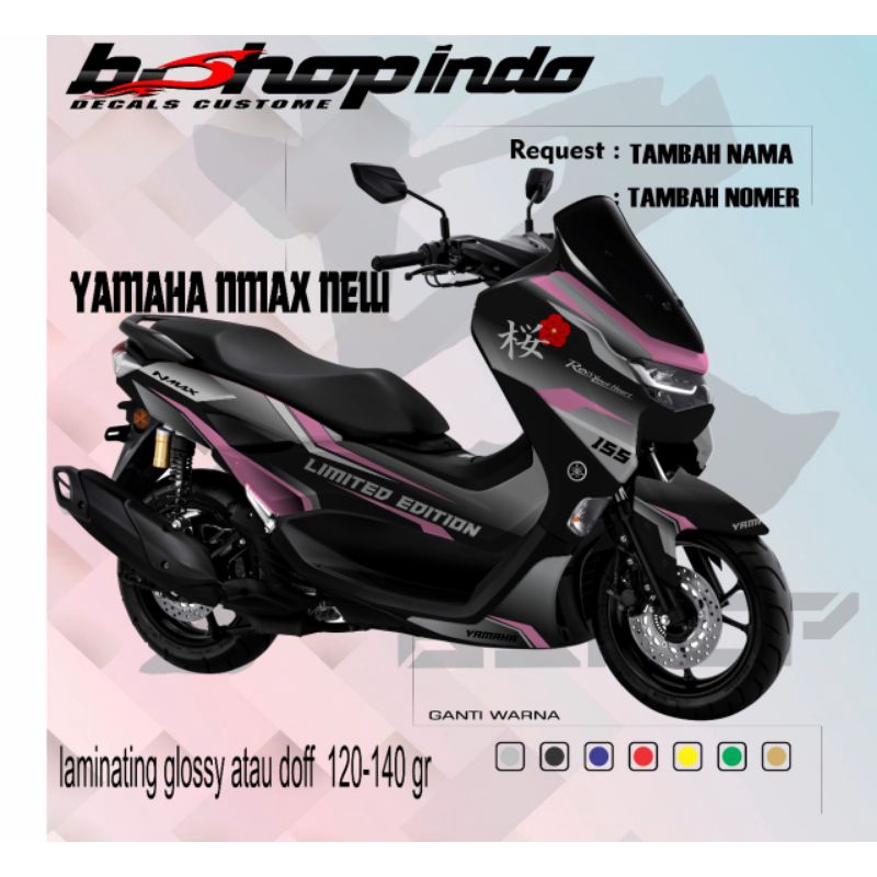 Decal Sticker New NMAX Full Body Varasi Limited Edition  Lis Pink