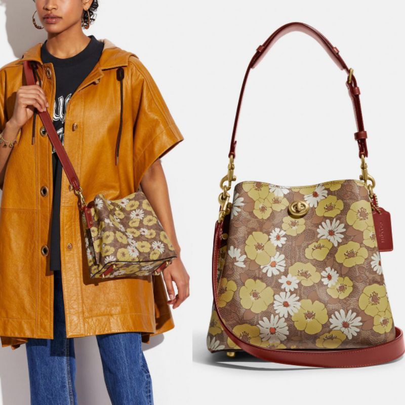 coach willow bucket flower