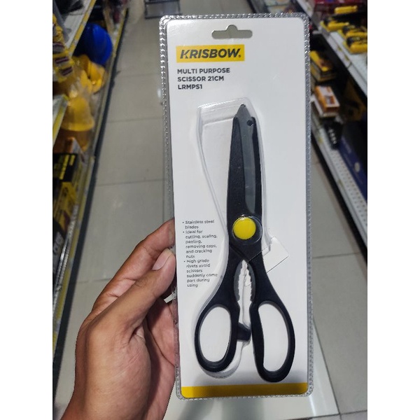 

Krisbow gunting sebaguna 21 cm 3 in 1/multipurpose scissor