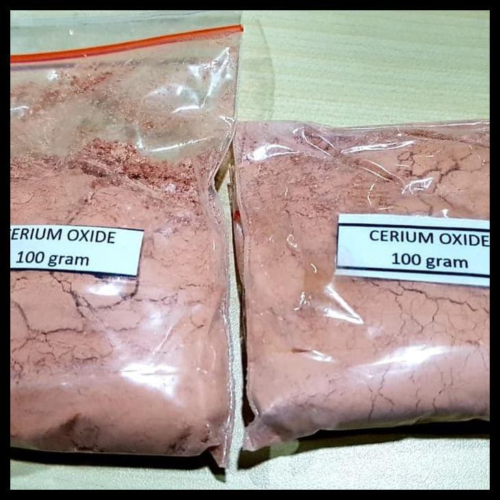 Cerium Oxide Ceo2(100Gr) Penghilang Baret Kaca Dan Batu Akik