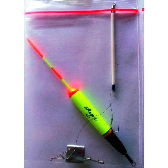 Rakitan pancing nila pakai lumut cabang 2 mata kail