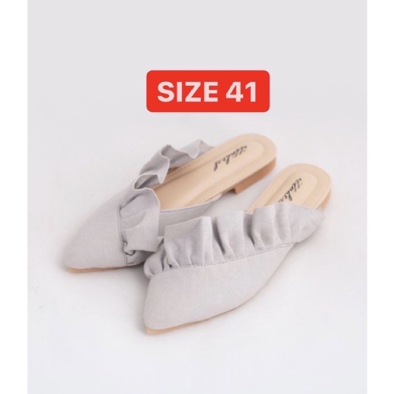 ITTAHERL Felice Linen Slipper Whisper size 41 / ITTAHERL size 41 / ITTAHERL 41 / ITTAHERL Ready