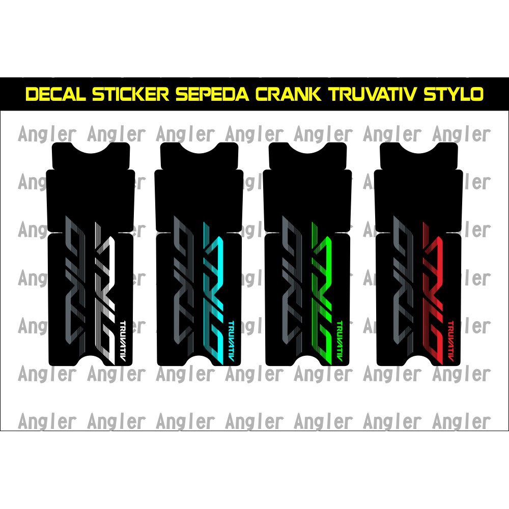 Decal Sticker Crank Sepeda TRUVATIV STYLO Stiker Pedal Sepeda MTB