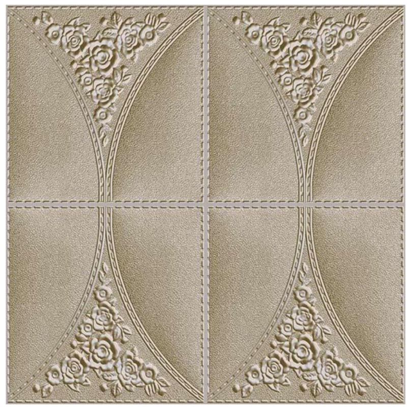 WALLPAPER FOAM 3D 70x70 MOTIF SQUARE BALI-SQUARE PERUNGGU