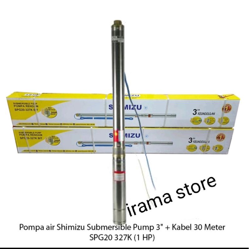 POMPA SATELIT/ POMPA SUBMERSIBLE SHIMIZU SPG327K 1HP +KABEL 50M SUBMERSIBLE PUMP