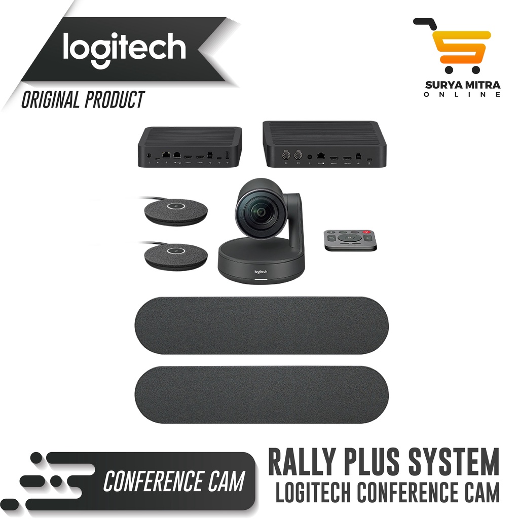 Logitech Rally Plus System Ultra-HD Video Conference - ORI Garansi 2tahun