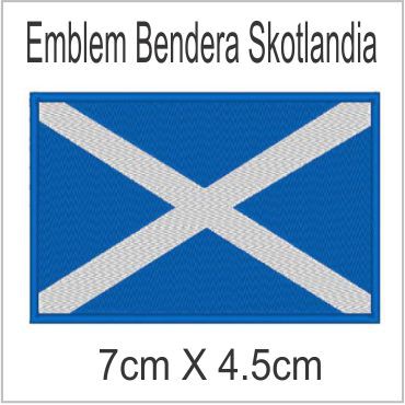 Scotlandia Emblem Bordir Badge