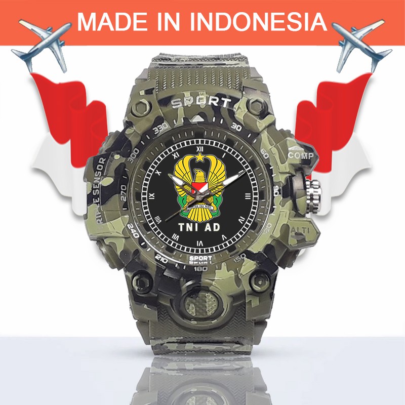 (SPECIAL EDITION) JAM TANGAN LOGO TNI-AD WATER RESISTANT NO.1