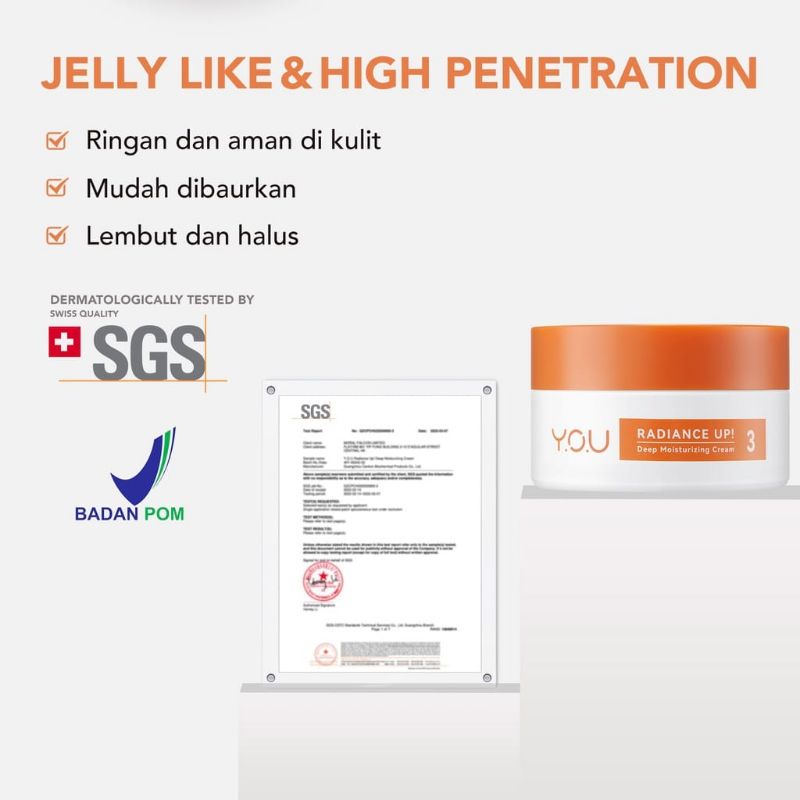 YOU Radiance Up! Ceramide + Snow Mushroom Deep Moisturizing Cream + FREE JEDAI