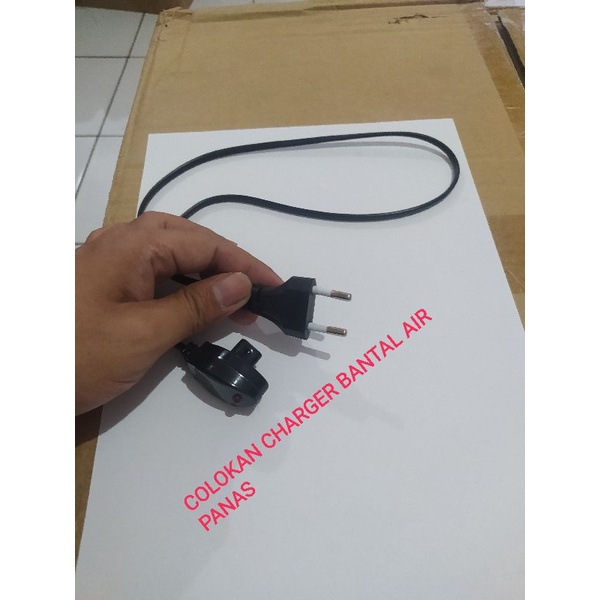 Colokan charger bantal terapu air panas elektrik portable