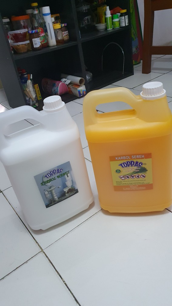 Karbol Wangi Sereh Premium 5 Liter Bpom - Original Toppas