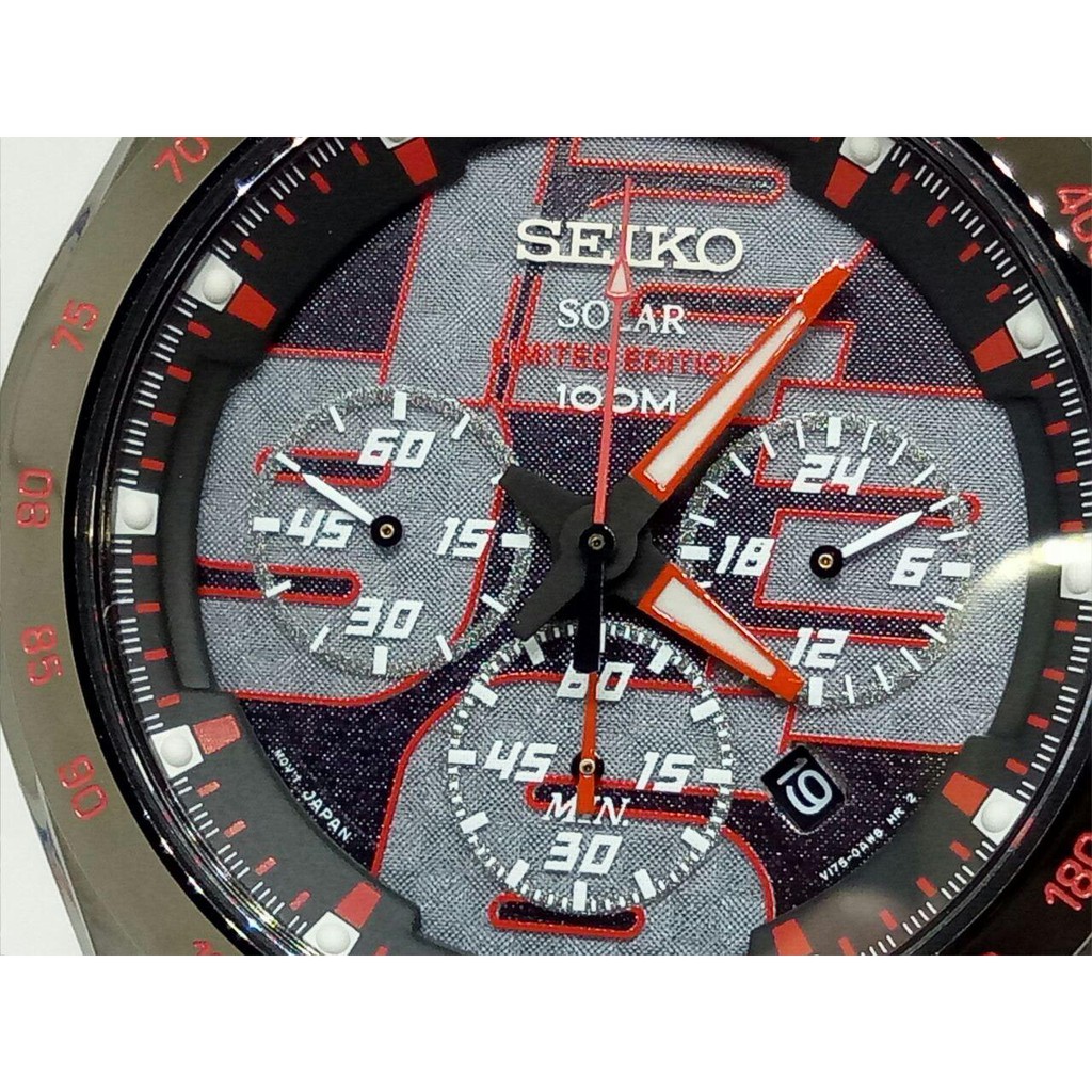 Seiko Solar SSC071P1 Chronograph Sapphire Black IP - Jam Tangan Pria SSC071