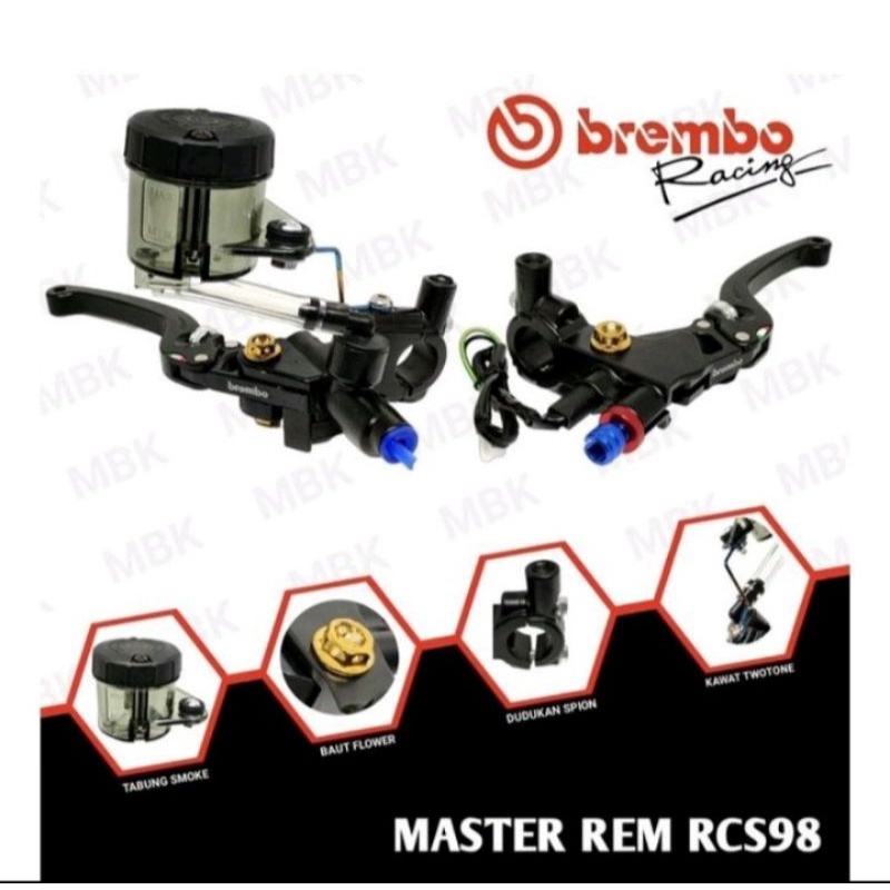 HANDLE MASTER REM BREMB0 SET TABUNG BIG SMOKE RIBEN BREMB0 SATRIA FU/VIXION/RX KING NINJA R RR DLL