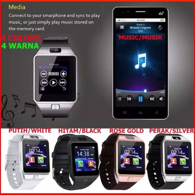 DI Smartwatch U9Smart Watch DZ09 Atau Jam Tangan Smartphone Android