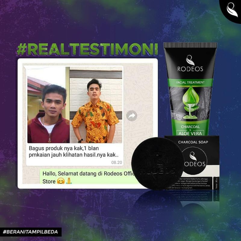 Rodeos Basic - Paket Sabun Pembersih Wajah untuk Kulit Kusam Bebas Komedo &amp; Jerawat