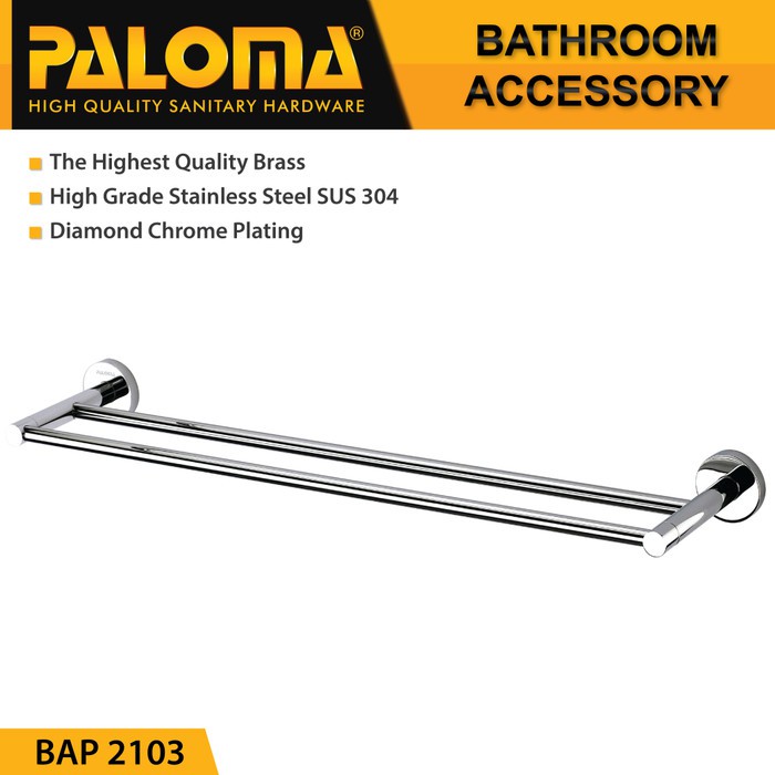 PALOMA BAP 2103 Rak Handuk Baju Gantungan Hanger Dinding Kamar Mandi