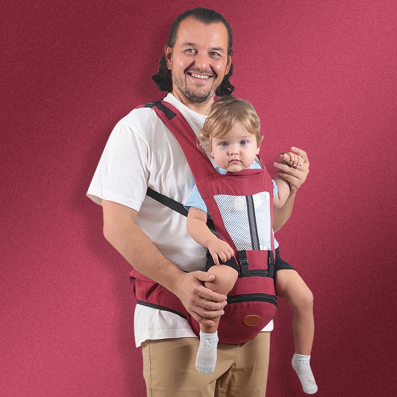 1234OS - Gendongan Bayi Depan Hipseat / Baby Carrier Ransel Multifungsi Perlengkapan Bayi.