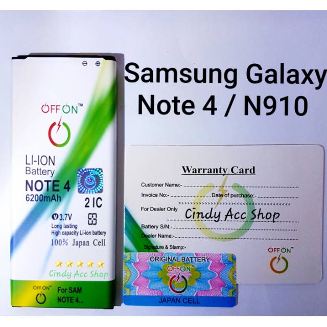 Baterai Battery Batre Samsung Galaxy Note 4 N910 Doublepower