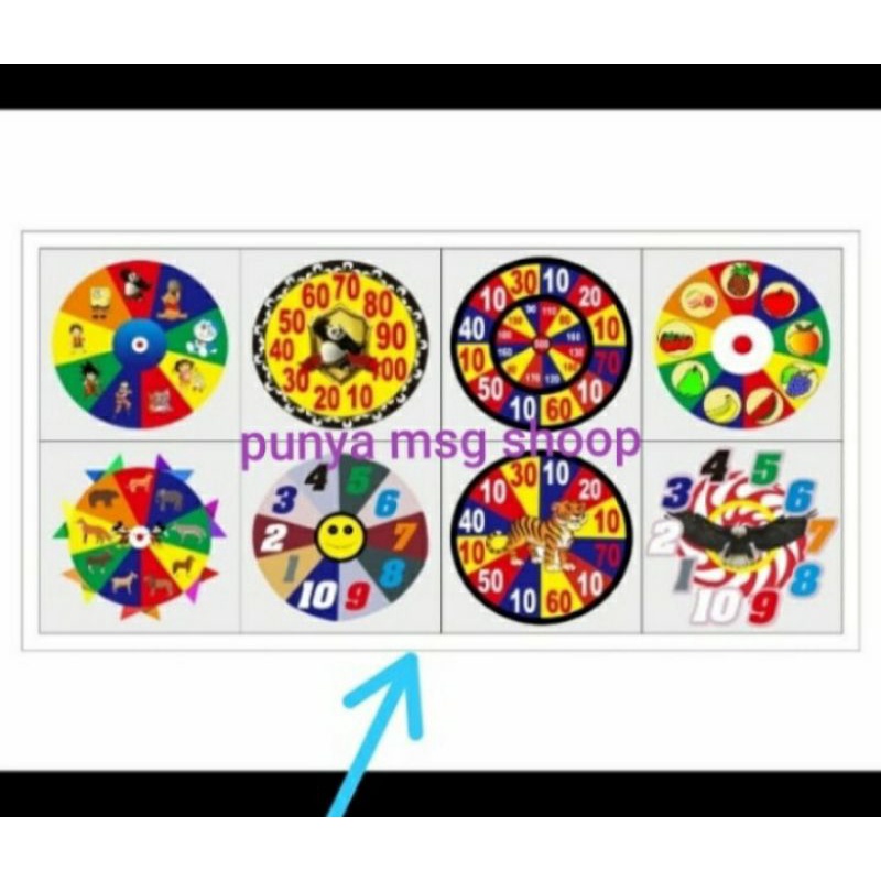 Khusus Sticker Target - Untuk Paket Usaha Mainan Menembak Sniper