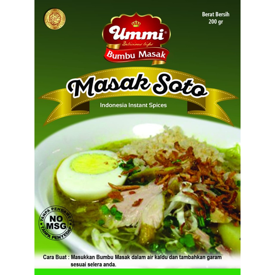 

Termurah Bumbu Instan / Bumbu Masak Soto / Bumbu Soto Enak Brkualitas Ummi Food