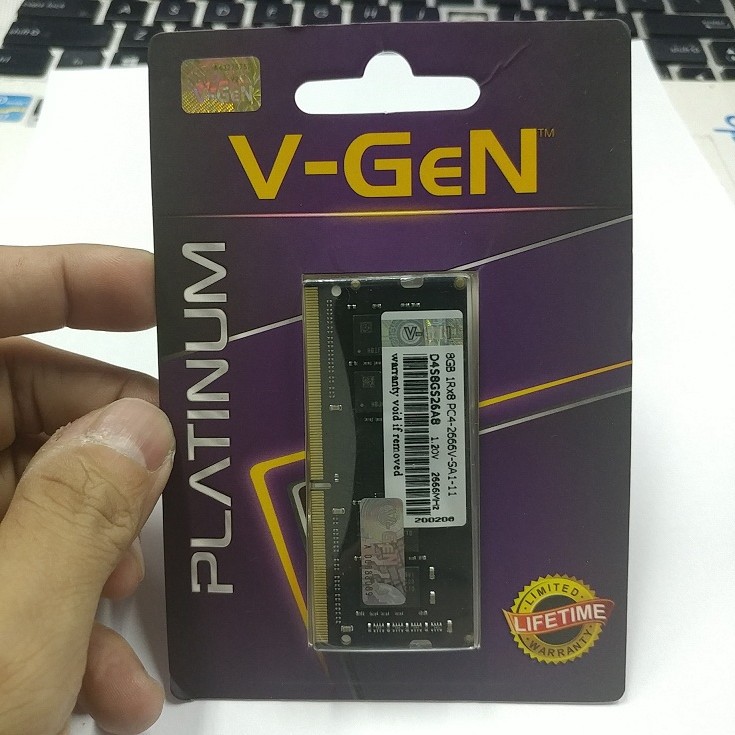 SoDimm Vgen V-gen Platinum 8GB DDR4 2666 resmi