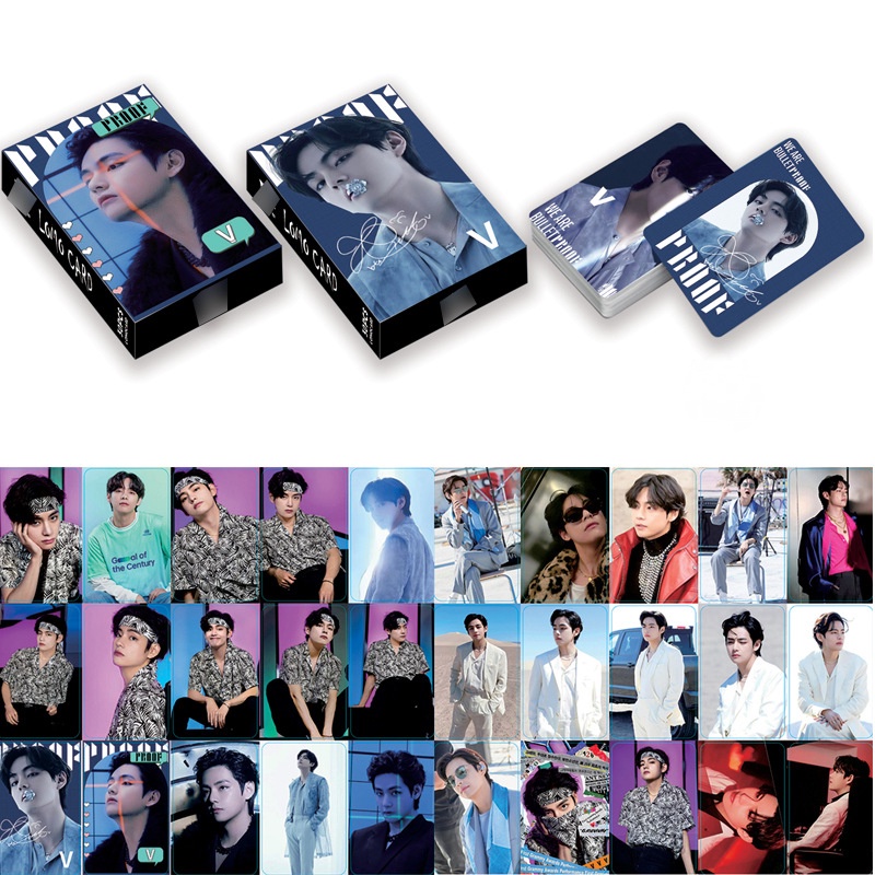 30pcs / box Kartu Lomo Foto Album BTS