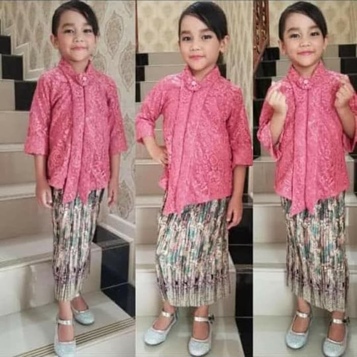 Setelan Kebaya Brokat Floy Anak Terbaruu