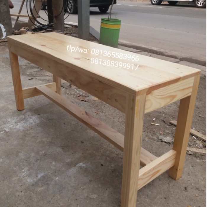 Kursi Kayu - Bangku Kayu/Bangku Minimalis/Kursi Cafe/Kursi Panjang/Tempat Duduk