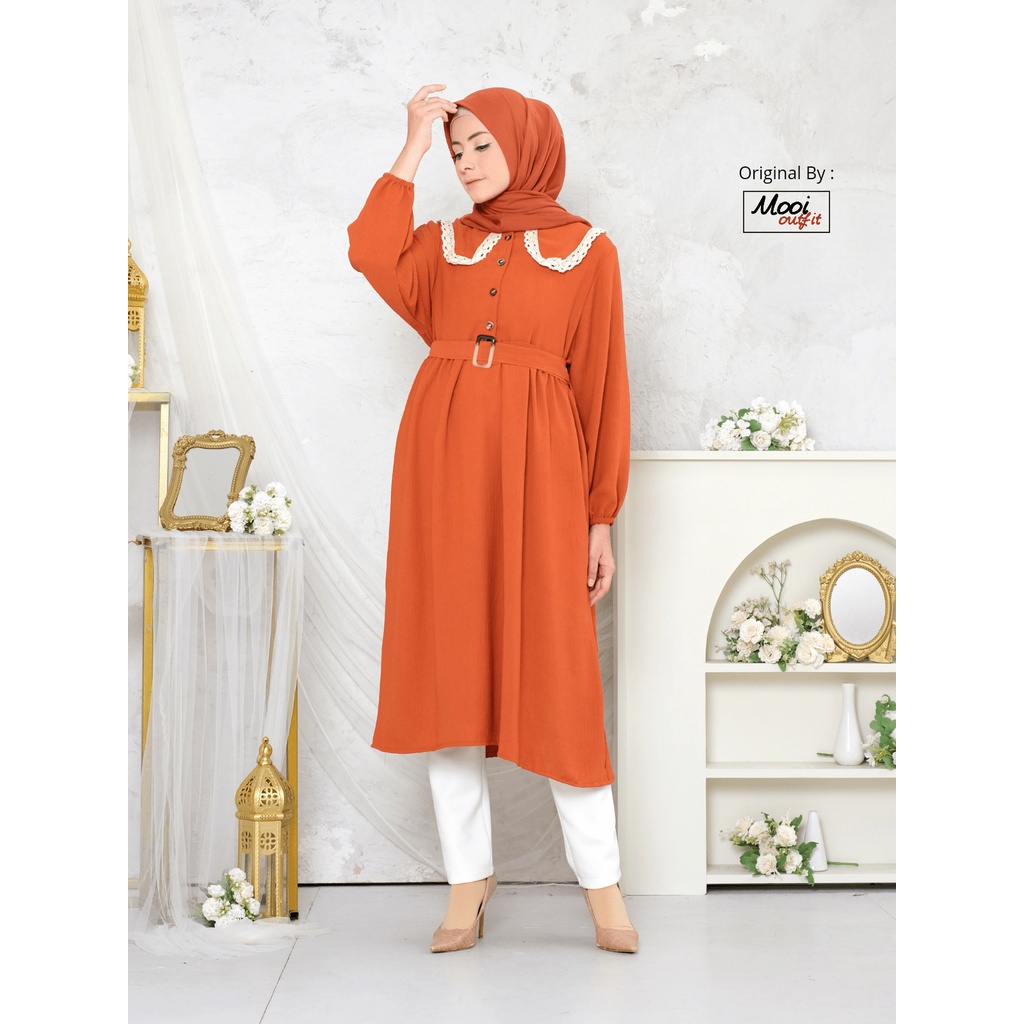 Brilian Tunik Wanita Terbaru Jumbo Ld 120 Kekinian Bahan Crinkle Crincle Premium Airflow Murah