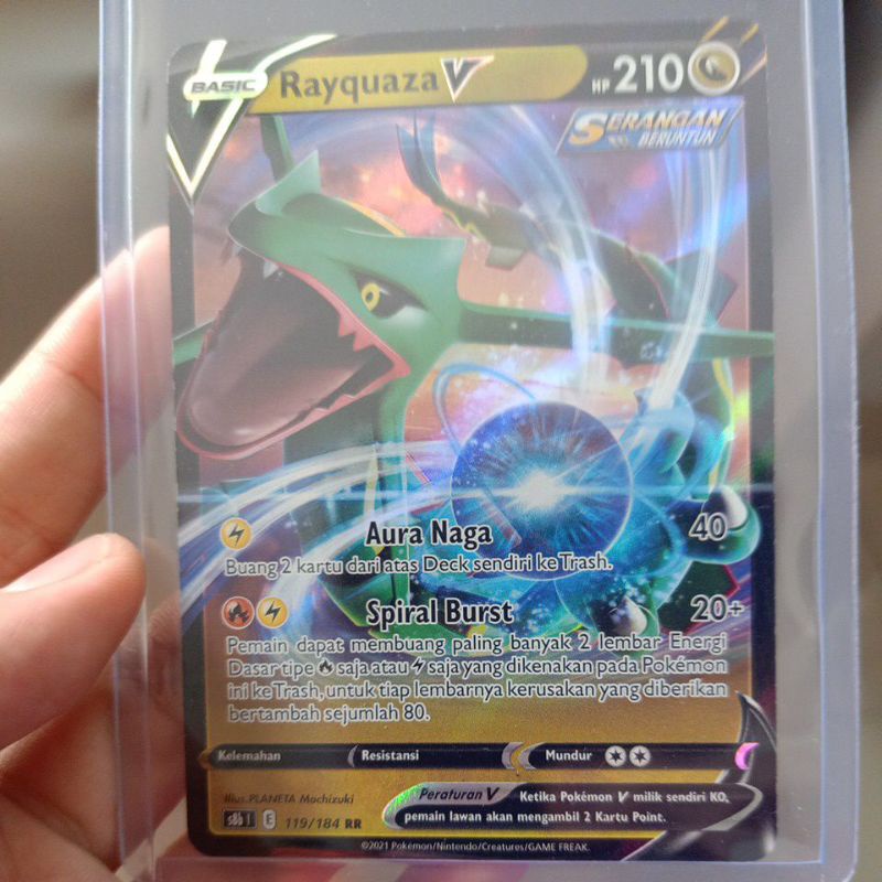 rayquaza v RR | 119/184 tgc indonesia