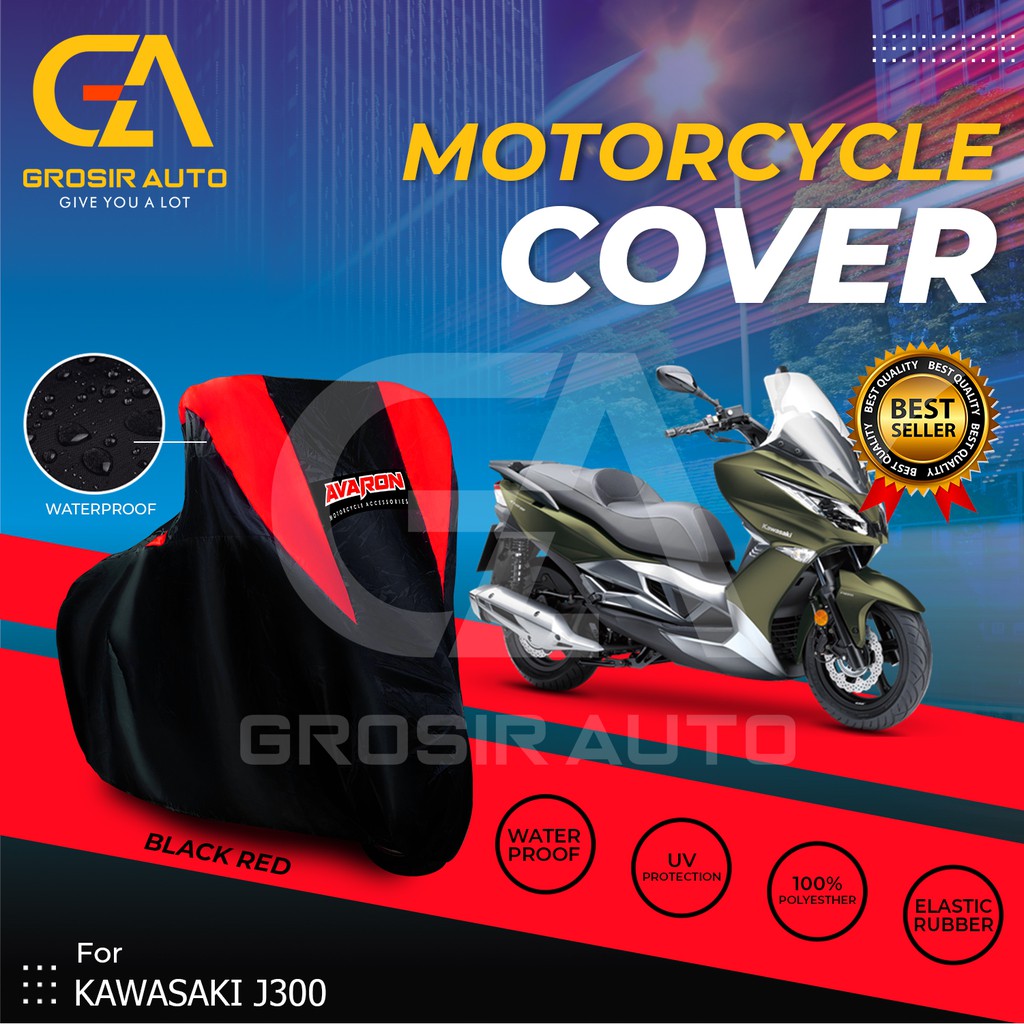 Sarung Motor AVARON J300/ Penutup Pelindung Body Cover Motor Warna Anti Air Merk Avaron