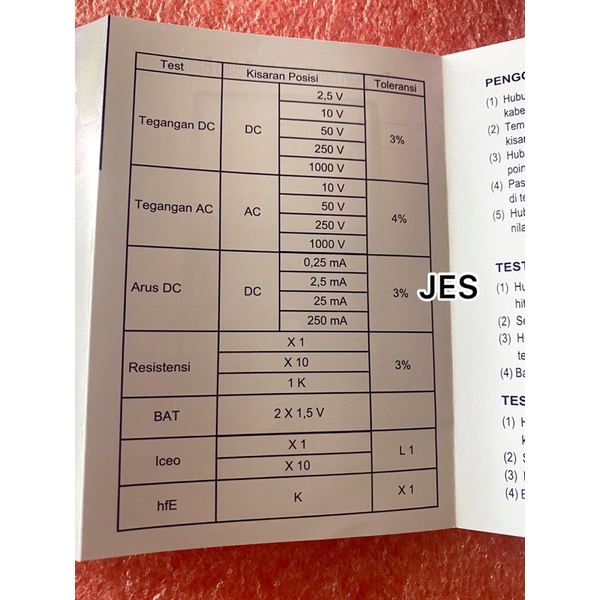 MULTITESTER HELES YX 360 TRes ORIGINAL HELES