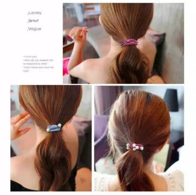 1 set Ikat Rambut Korea ( isi 5 dan 10 pcs )