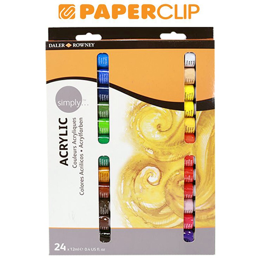 

ACRYLIC COLOR SIMPLY 126500024 24 COLORS