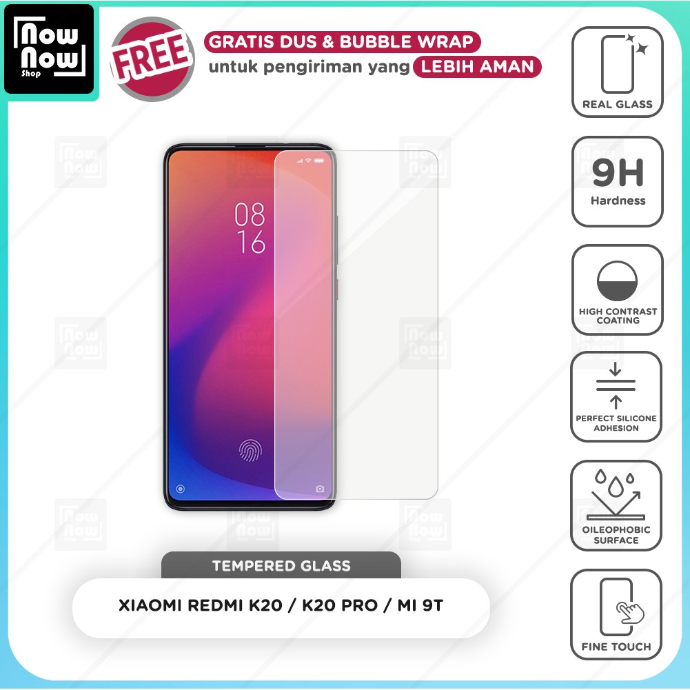 Tempered Glass Anti Gores Xiaomi Redmi K20 / K20 Pro / Mi 9T Screen Guard Protector 9H Temperglass