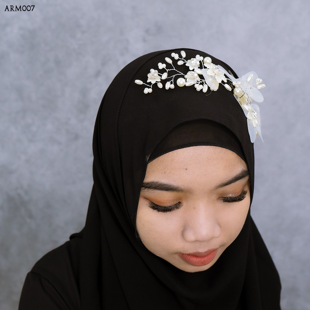 [READY STOCK] AKSESORIS BRIDAL WANITA HIJAB HEADPIACE PENGANTIN ARM007