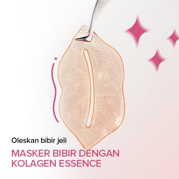 Berlala 5pcs Moisturizing Lip Mask Essence Masker Bibir Mencerahkan Warna Bibir Memudarkan Garis Bibir Memudarkan Hitam Dibibir Melembabkan Bibir BPOM