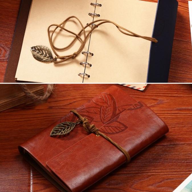 

Binder Kulit Model Retro Klasik Buku Catatan Diary Agenda Bonus Kertas