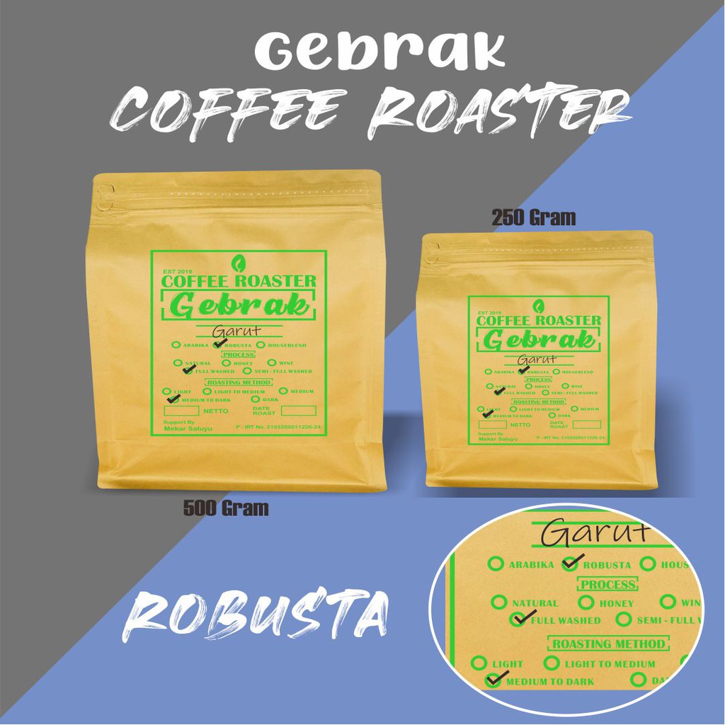 

KOPI FULL WASHED FULL WASHED (MEDIUM TO DARK) GARUT | PREMIUM | Gebrak Roaster