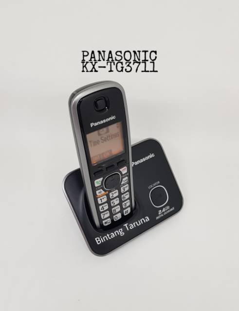 Wireless Phone Panasonic KX-TG3711 Telfon Panasonic TG3711 (Hitam)