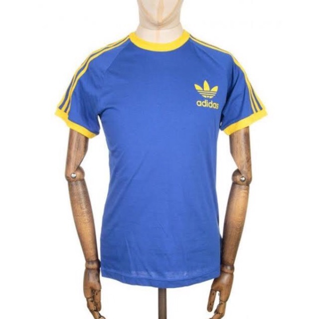Kaos Adidas Retro California - Blue Yellow